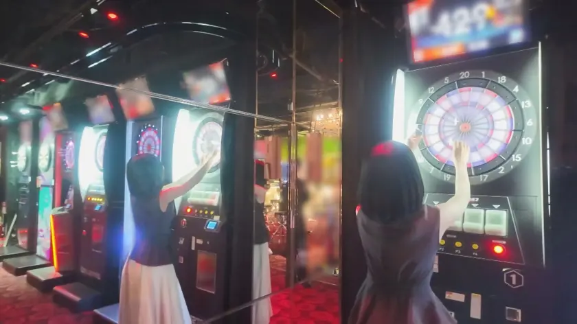  黒髪ショートヘアーを酒場でナンパ！！首… 新川みゆり (200GANA-3274)-1