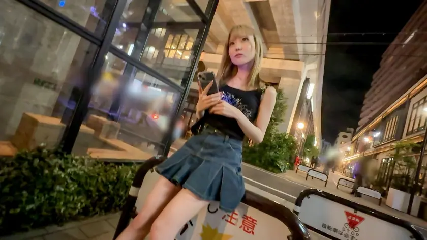  バイト感覚で援交しちゃう金髪でCカップ… 藍瀬ミナ (326IAV-004)-1