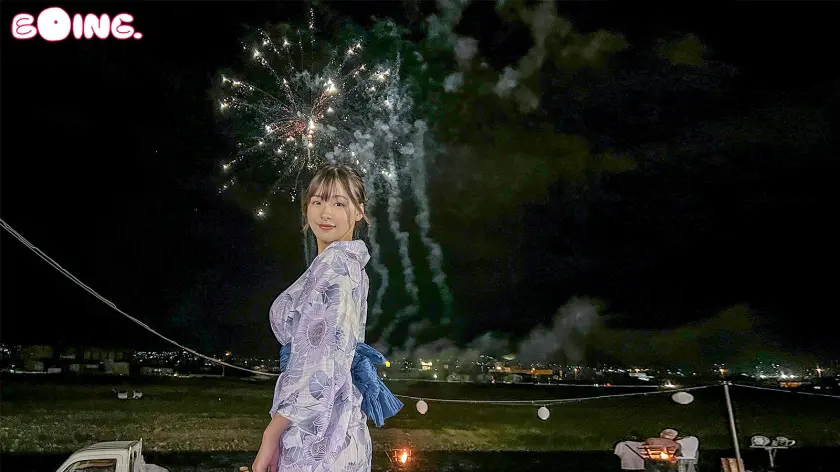  【Iカップ・ニューイヤー】はだけた浴衣… 岡本莉里 (563PPZ-031)-1