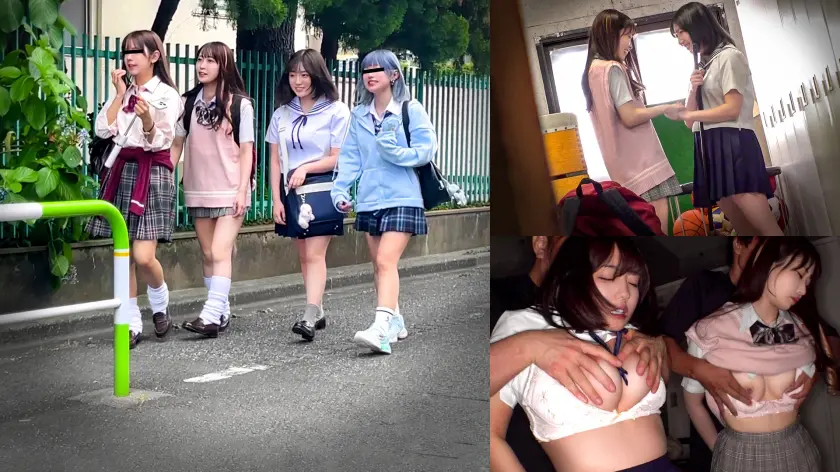  【育ち盛りの仲良し4人組】純愛レズカッ… 天然美月 (DDH-371)-1